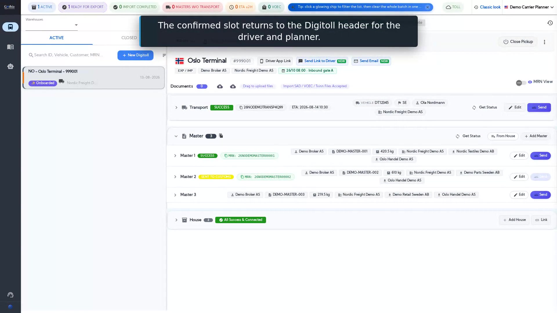 Gothia product demonstration using fictional data